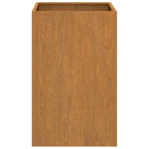 Rusty planter 52x48x75 cm corten Steel, Artefact balcony garden vegetable garden vegetable plantation box outdoor terrace garden flower Pot - vue 7 sur 6