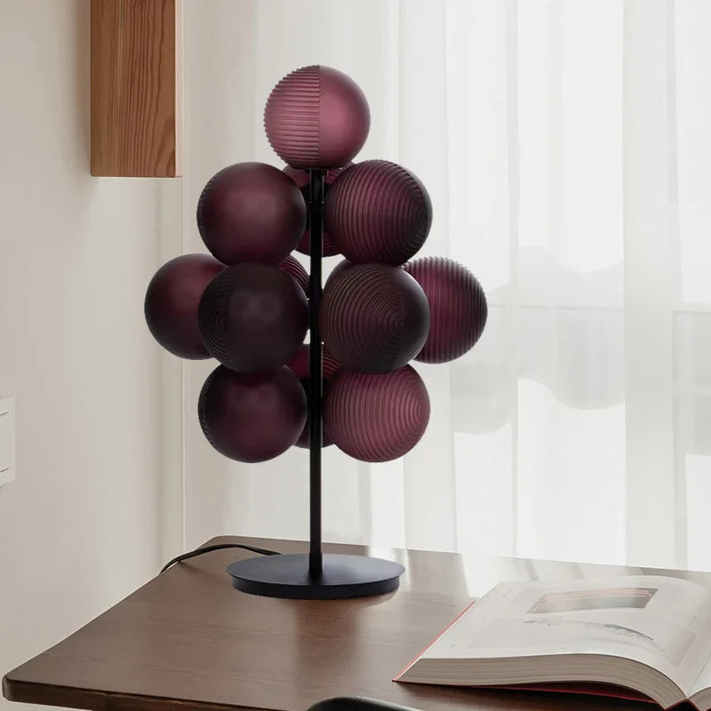 lustre moonriver lighting boule de verre raisin créatif moderne