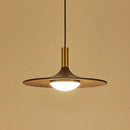 soucoupe volante led en bois massif cuivre éclairage suspendu