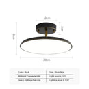Minimalist LED ceiling light gold black copper bedroom living room hallway