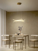lustre en acrylique luxe créatif avec éclairage led décoratif