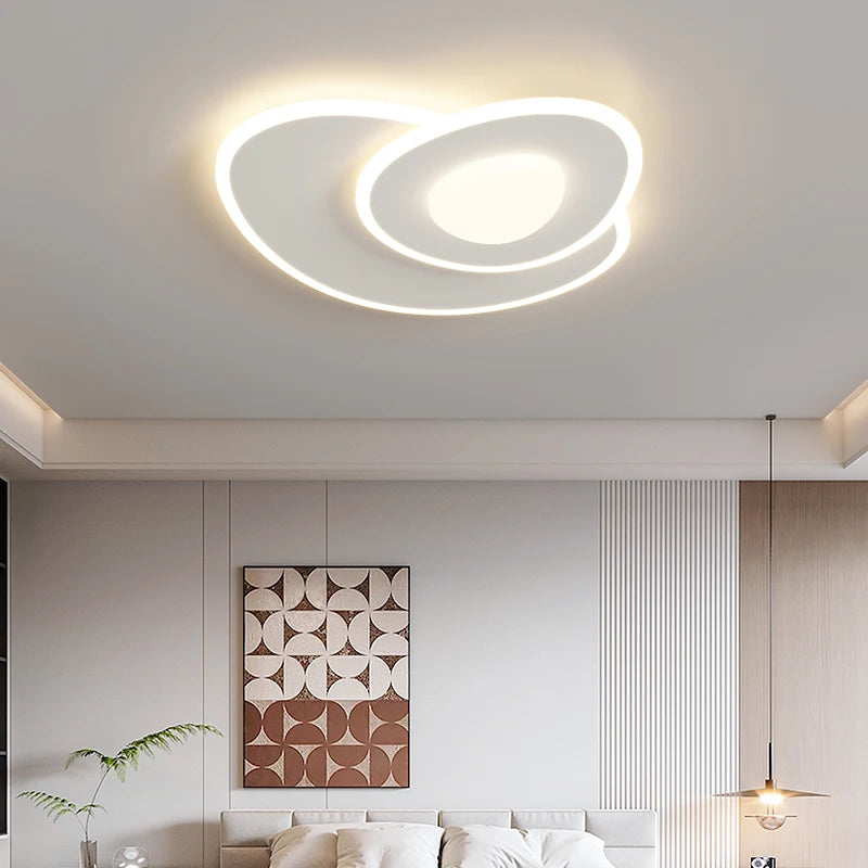 lustre moderne minimaliste ensemble de plafonniers pavés - vue 5 sur 10
