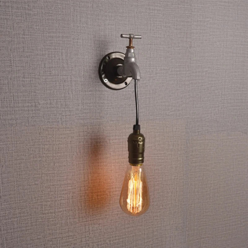 applique murale industrielle vintage en fer pour loft bar restaurant