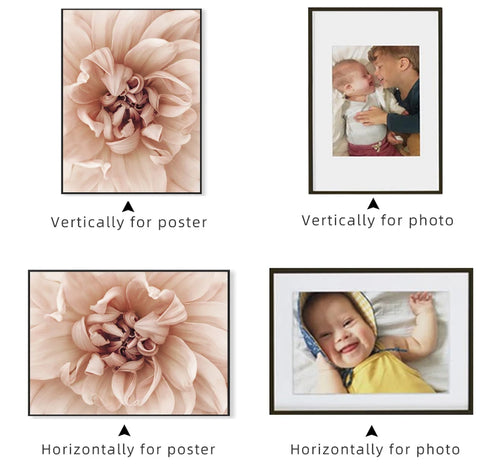 cadre photo en aluminium pour décoration murale intérieure - vue 6 sur 8