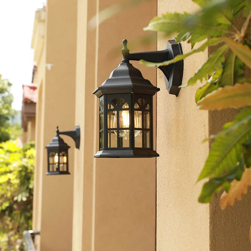 applique murale étanche décorative d'extérieur pour villa jardin cour