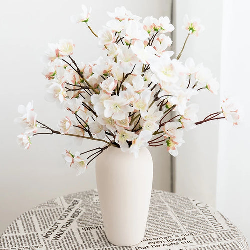 lot de 3 fleurs artificielles en soie pour mariage et décoration intérieure - vue 5 sur 8