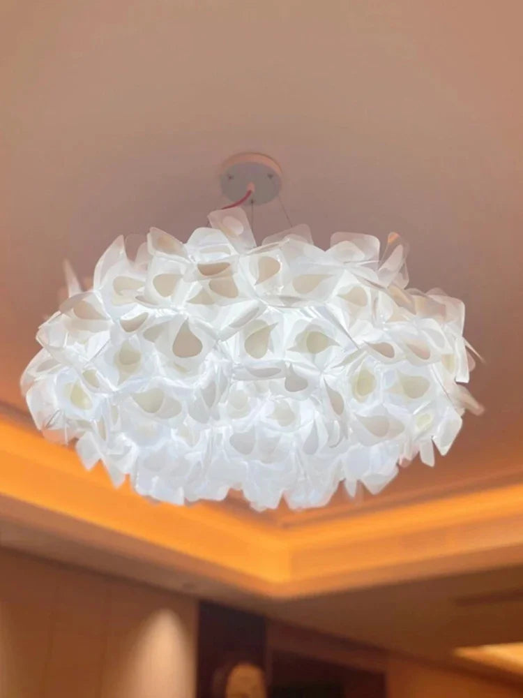 Italy Petal Lustre Led Chandelier Ceiling Pendant Lamps Suspension Hanging Light Fixture Indoor - vue 5 sur 12