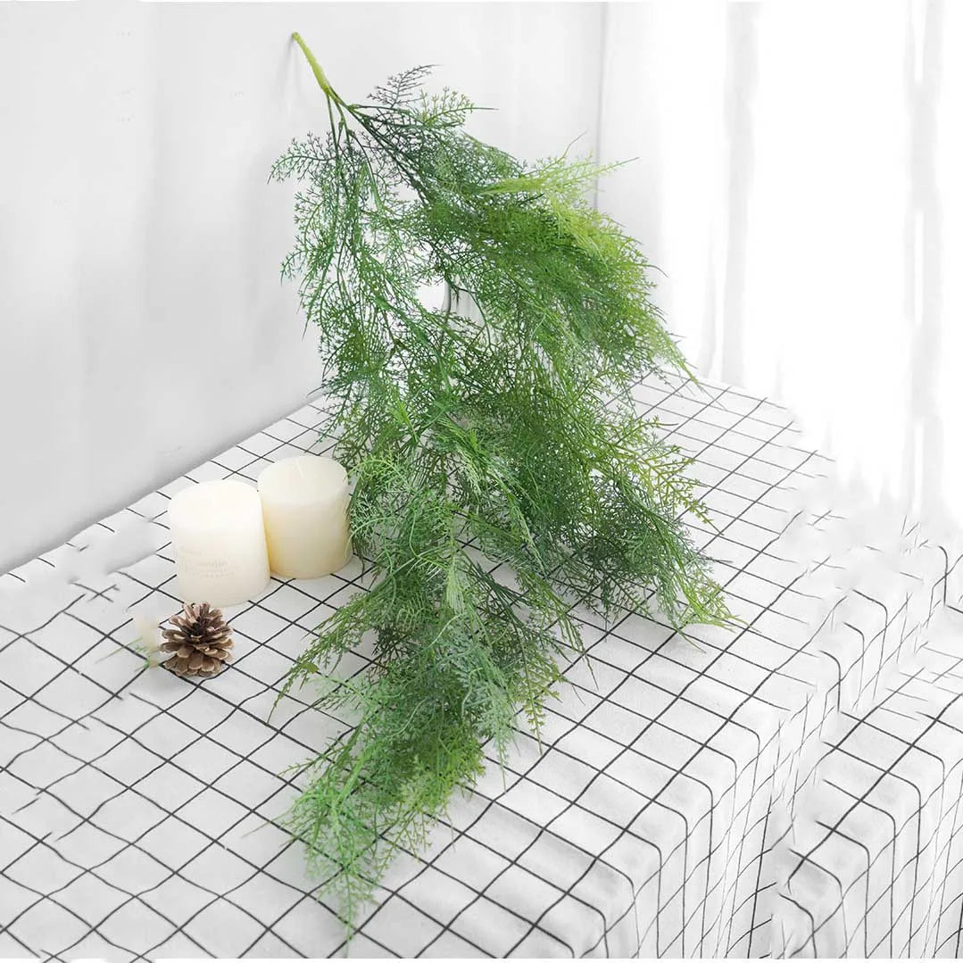 plafonnier décoration nordique en plastique fausses plantes murales - vue 3 sur 9