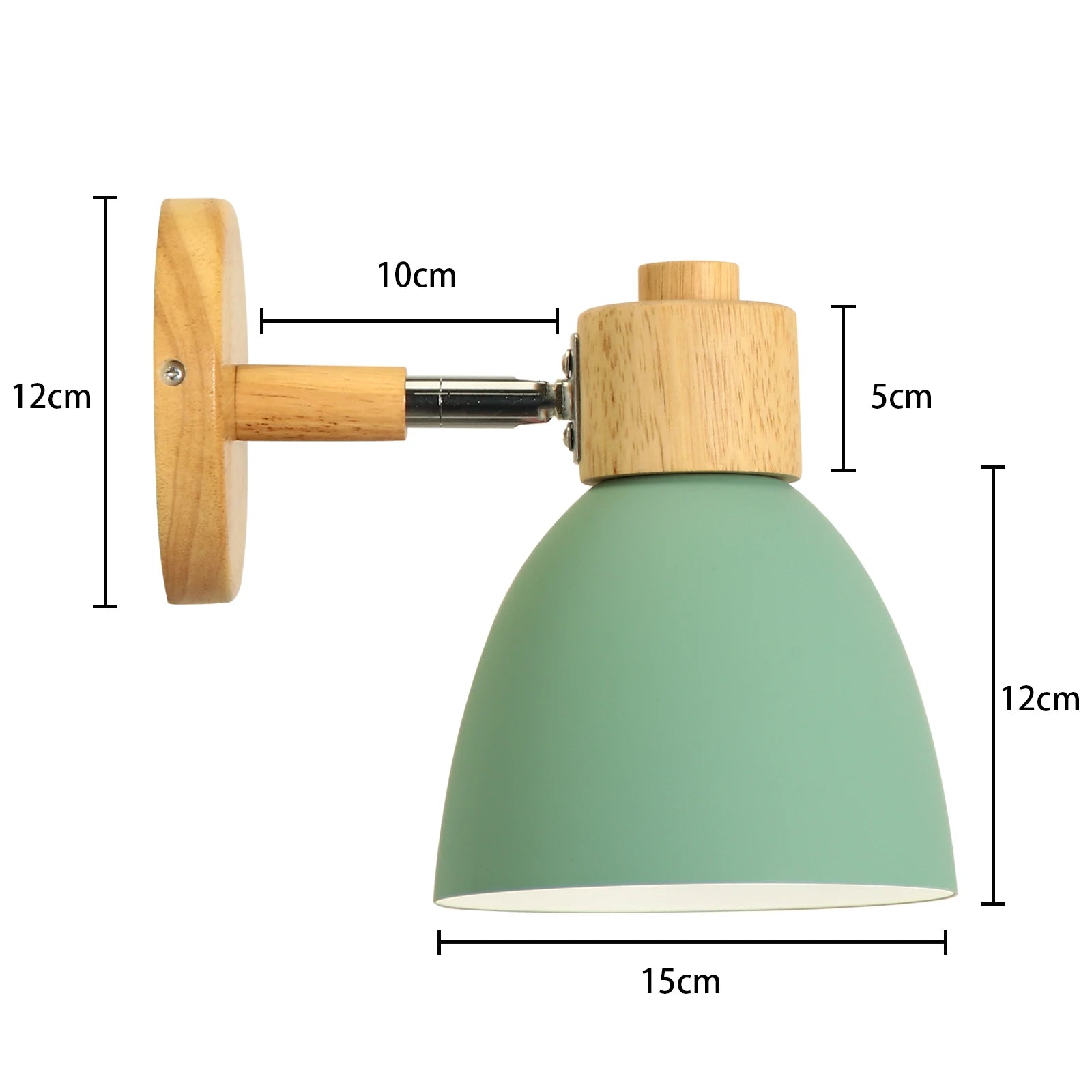 applique murale led nordique bois moderne décor maison - vue 20 sur 23