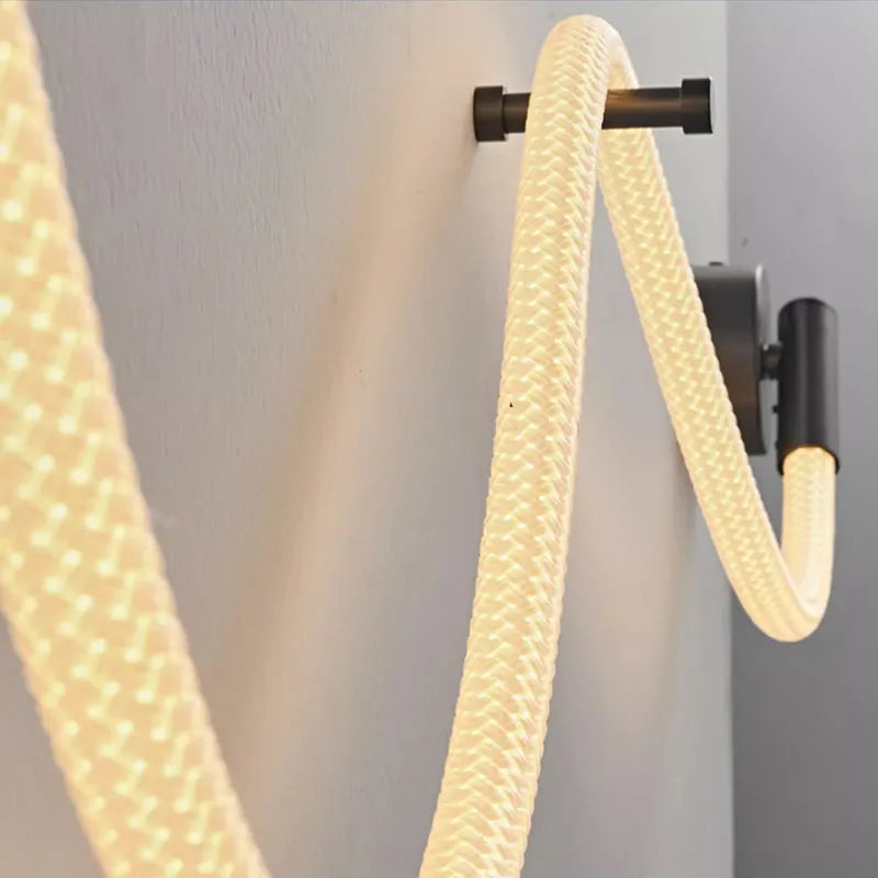 Applique murale moderne en Tube de néon LED tissé en Silicone - vue 6 sur 18
