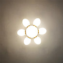 plafonnier moderne en verre tournesol pour chambre d'enfant décoratif