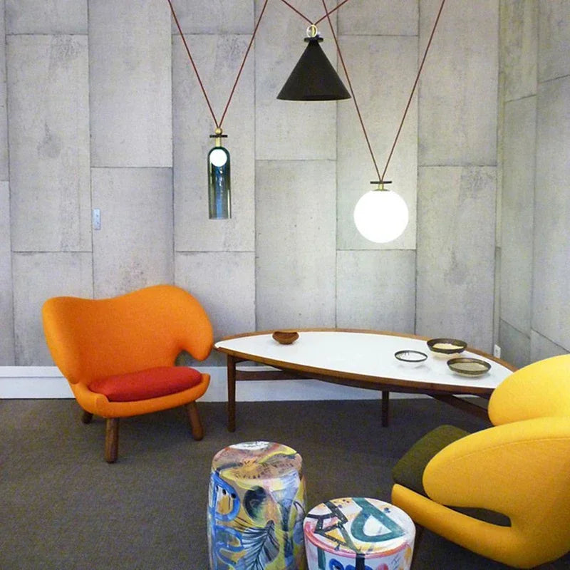 suspension en métal réglable design pour éclairage intérieur décoratif - vue 4 sur 25