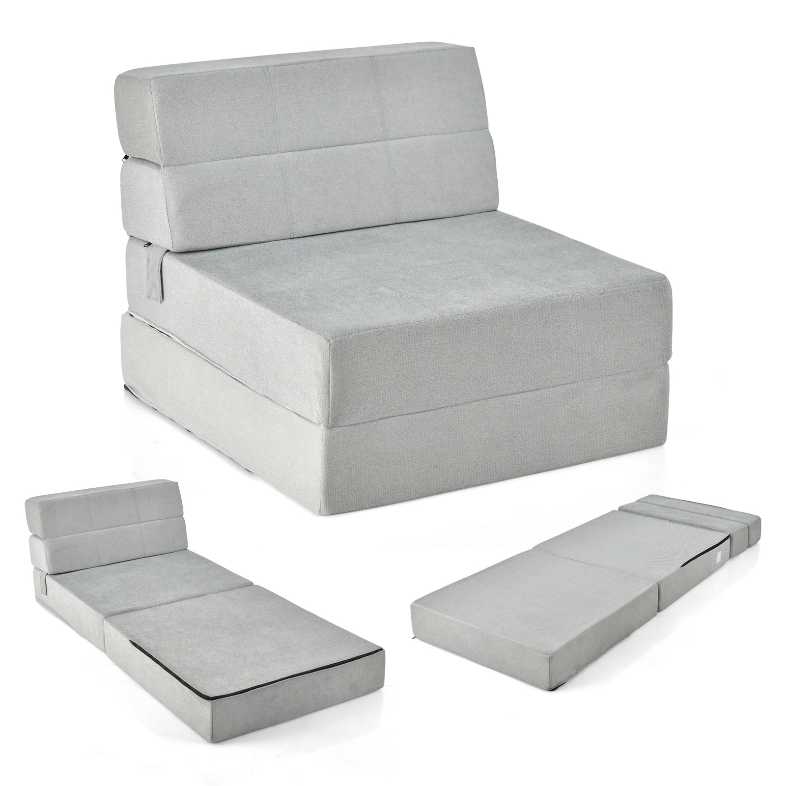 3 in 1 folding sofa bed, folding mattress, foam extra thick (15cm), sofa bed, floor mattress, folding mattress, guest mattress