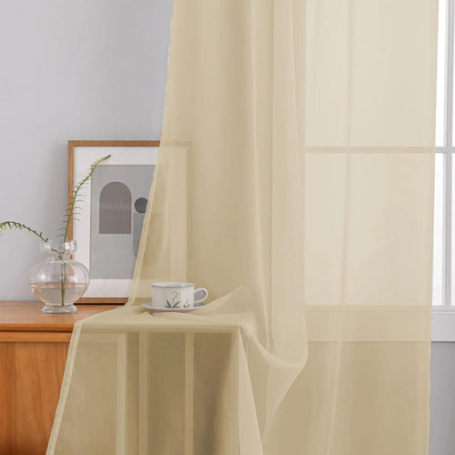 Voilage tulle extra long sur mesure hauts plafonds - vue 8 sur 10