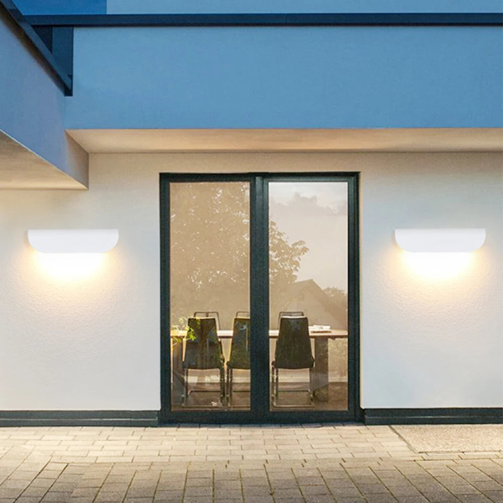 applique murale LED lampe extérieure IP65 étanche pour intérieur chambre escalier extérieur balcon couloir éclairage de jardin - vue 5 sur 8
