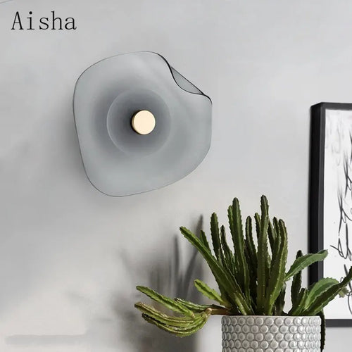 Creative Nordic design glass wall light decorative minimalist - vue 2 sur 8