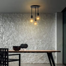 plafonnier industriel lustre décoration avec lumière led