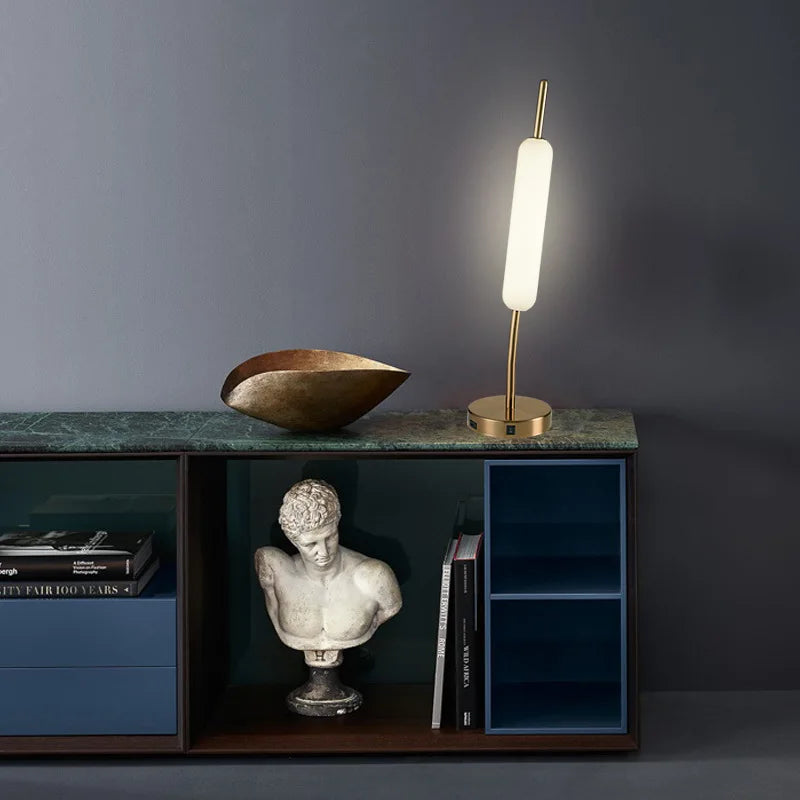 Lampe sur pied nordique à 3 têtes en forme d'oreille de blé - vue 3 sur 8