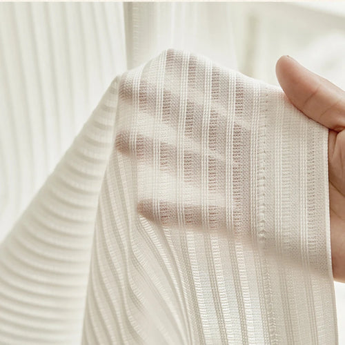 Voilage japonais plissé motif géométrique pour salon chambre