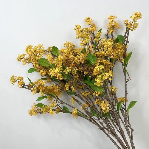 lot de 2 fleurs artificielles en saule des neiges décoratives