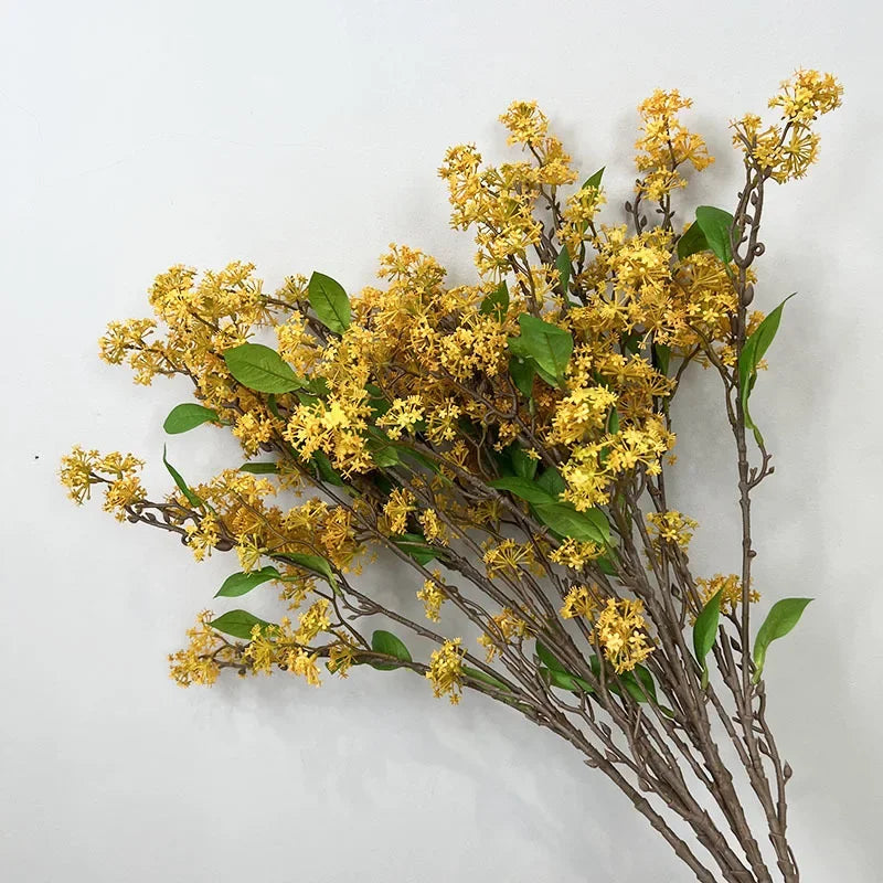 lot de 2 fleurs artificielles en saule des neiges décoratives - vue 5 sur 12