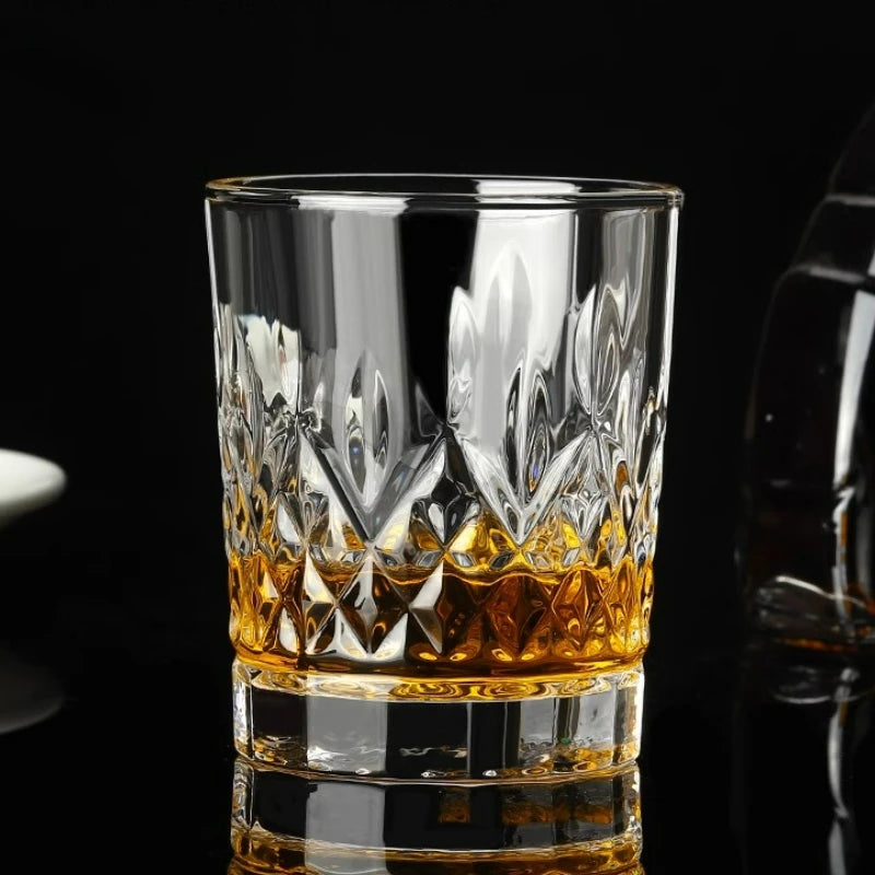 Verres cristal design facette pour bar maison fetes