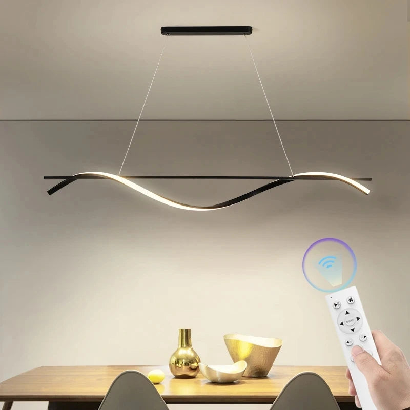 suspension minimaliste en aluminium fer pour décoration maison