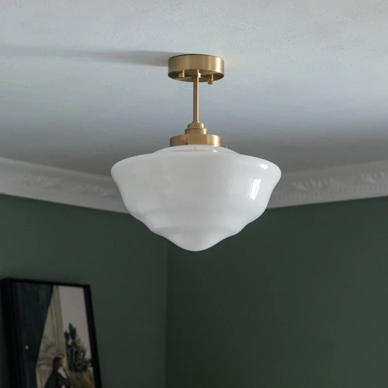 iwhd suspension led en verre et cuivre style nordique moderne - vue 4 sur 28