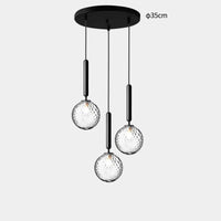 lustre moderne en verre pour décoration intérieure élégante