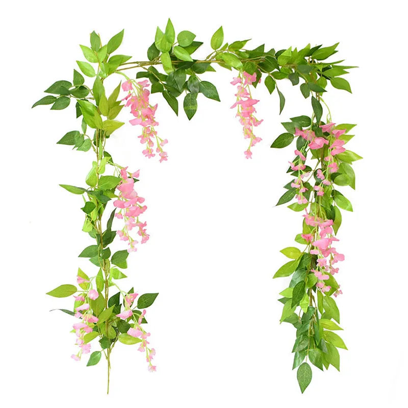 guirlande de glycine artificielle pour décoration florale et festive - vue 17 sur 32
