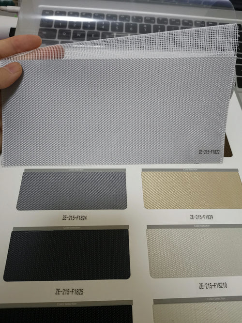 Store enrouleur zébré occultant tissu jacquard pour fenêtre - vue 6 sur 19