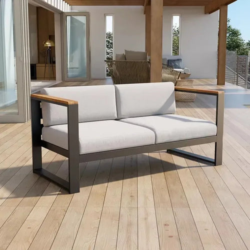 canapés de jardin en aluminium étanche mobilier extérieur combiné