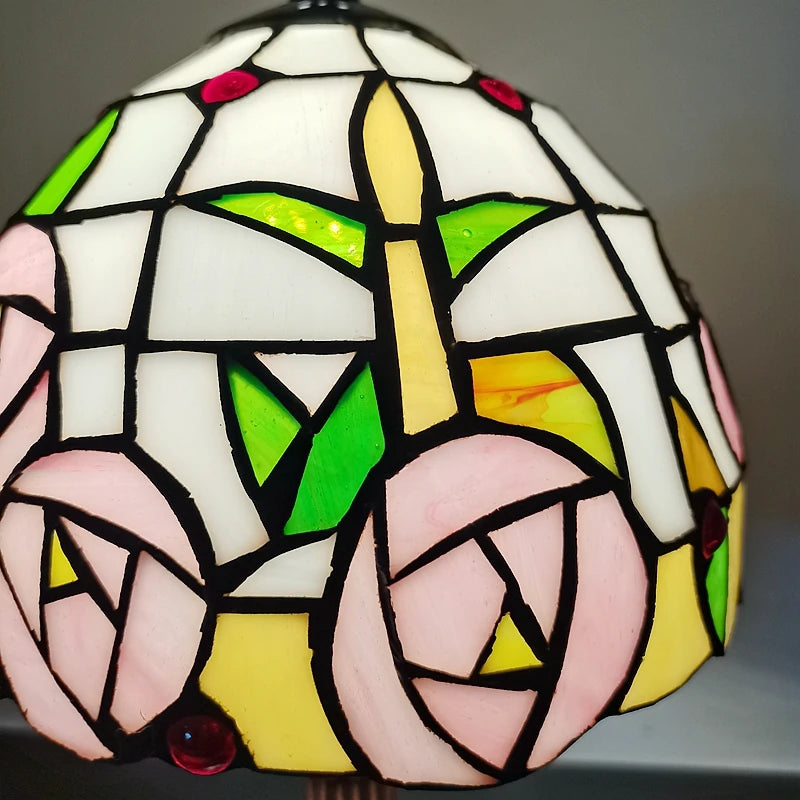 lampe à poser de style tiffany pour une ambiance chaleureuse - vue 4 sur 6