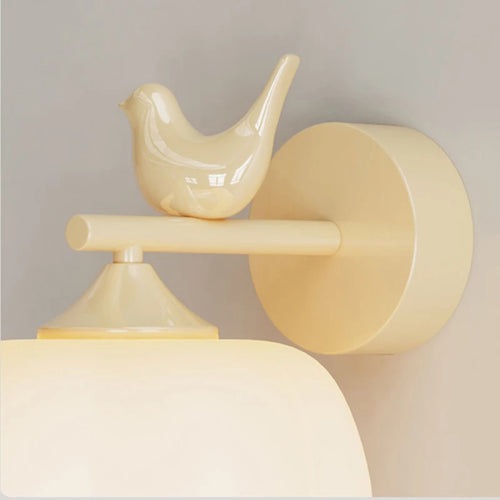 applique murale led moderne oiseau lumière avec abat-jour pe