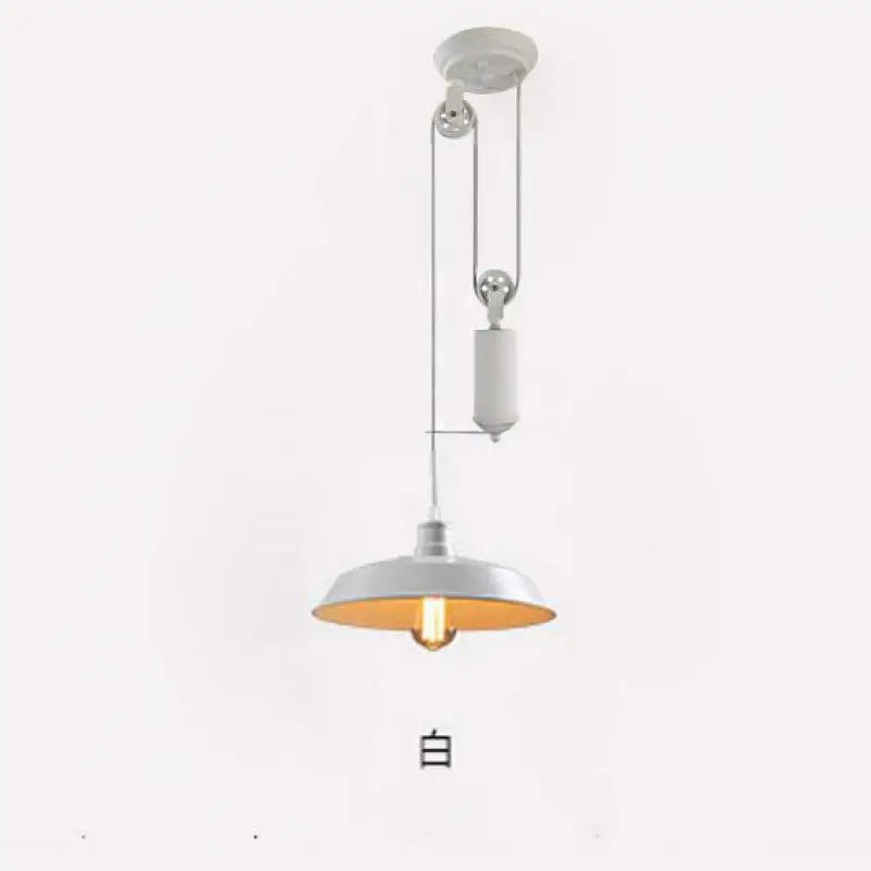lustre industriel à poulie style loft rétro nordique éclairage bar