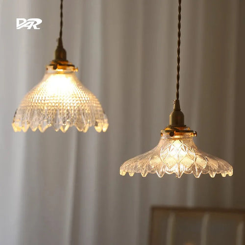 suspension avec Abat-jour en verre éclairage intérieur - vue 3 sur 10