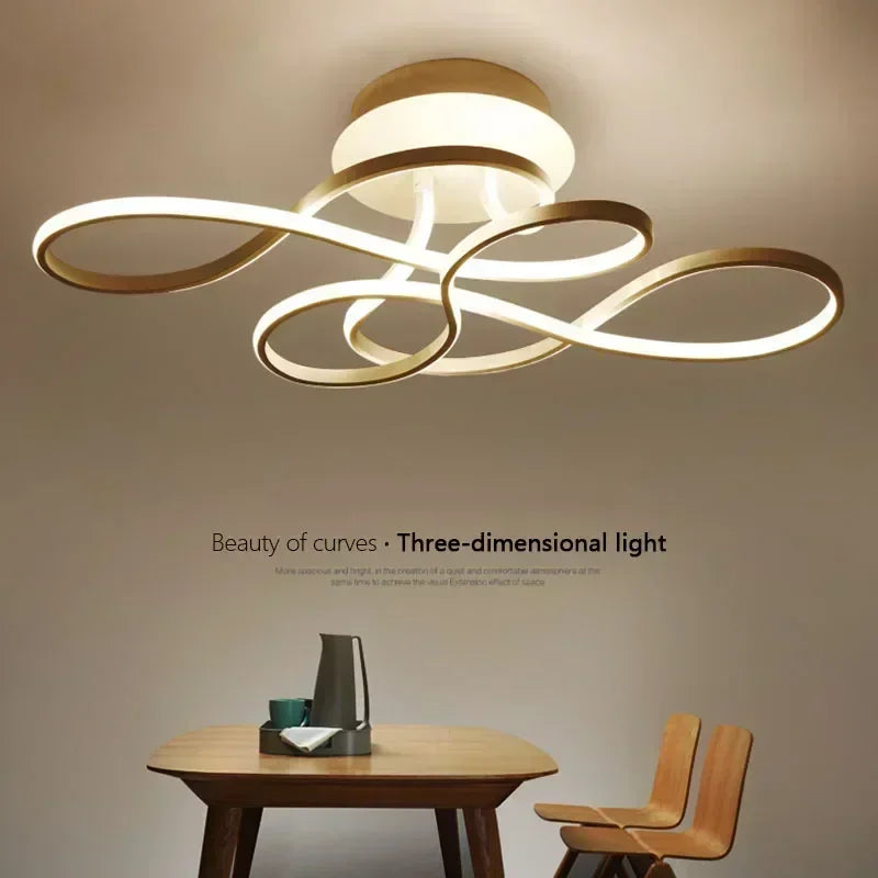 plafonnier moderne led pour décoration intérieure élégante et lumineuse - vue 5 sur 12