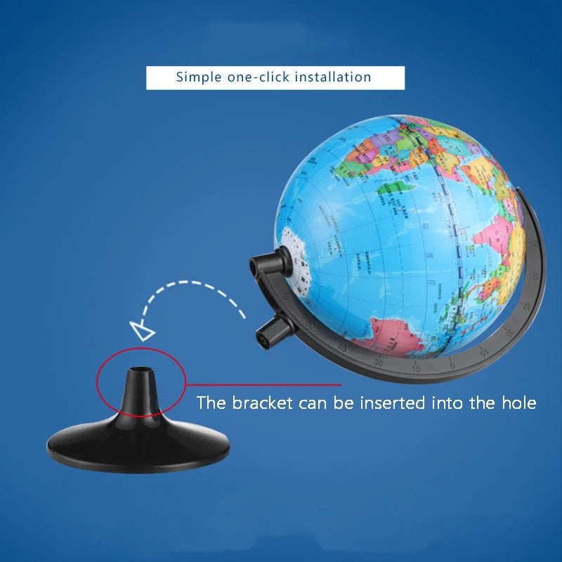 globe terrestre portable rotatif pour apprendre la géographie - vue 5 sur 4