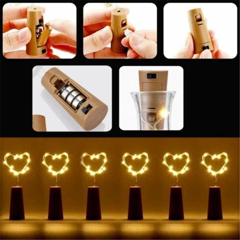 lot de 10 guirlandes lumineuses led pour décoration artisanale et festive - vue 5 sur 9