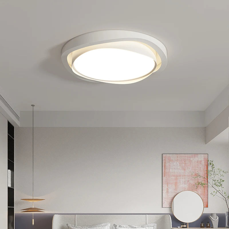 plafonnier moderne style salon crème protection yeux spectre complet - vue 5 sur 8