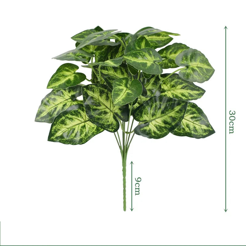 feuilles de bambou dieffenbago en soie pour décoration élégante - vue 16 sur 32
