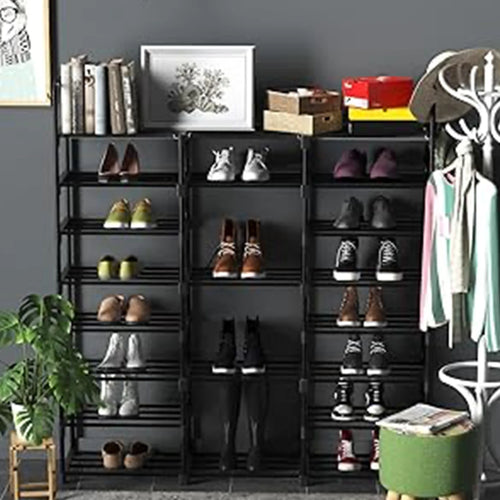 organisateur empilable pour rangement chaussures durable en plastique - vue 7 sur 6