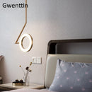 lustre anneau lune suspension moderne pour décoration intérieure