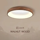 Walnut Color Water Transfer Printing, Modern Minimalist Wabi-Sabi, Ceiling Light for Living Room, Dining Room, Bedroom, Study