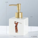 WHYOU Cermic Separate Shampoo Shower Gel Bottle, Liquid Soap Dispensers, Emulsion, Latex Hand Wish Bottles, Bathroom Accessories