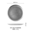 assiettes plates vintage nordique acier inox pour repas
