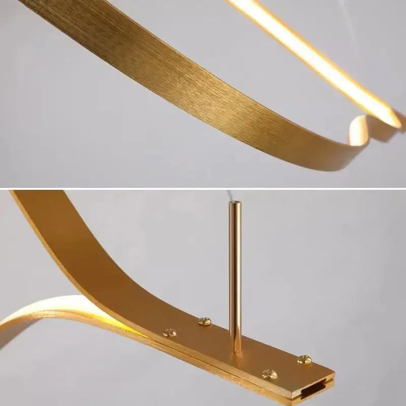 lustre led créatif postmoderne en forme de lèvre - vue 7 sur 11