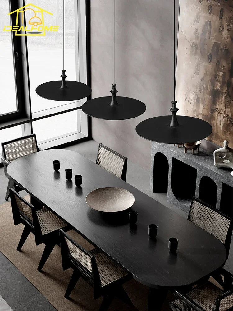 suspension soucoupe volante en bois design minimaliste pour intérieur - vue 5 sur 14
