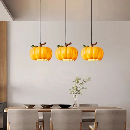 lustre rétro en forme de citrouille pour décoration d'Halloween - vue 3 sur 8