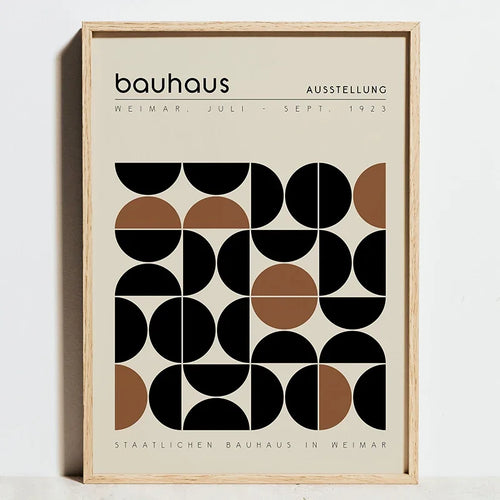 Geometric Bauhaus posters minimalist abstract modern wall art
